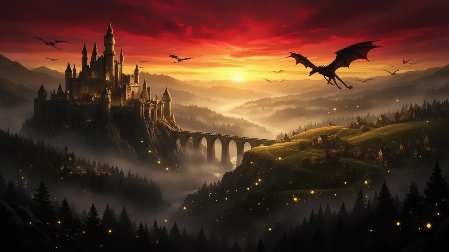 Fantasy krajina světa Zeminarod